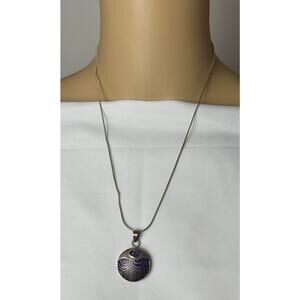 Vintage Silver Necklace Marked MSCO 925. Measures 20"